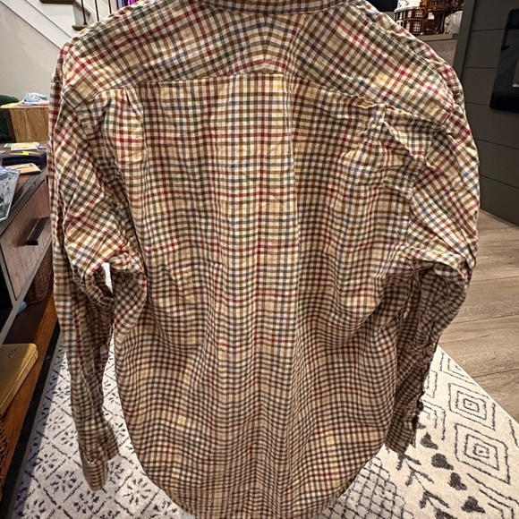 Lands' End Men's Multicolor Plaid Button-Down Shirt - Picture 4 of 4